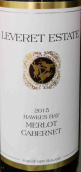 勒韋特酒莊梅洛-品麗珠混釀干紅葡萄酒(Leveret Estate Merlot Cabernet, Hawkes Bay, New Zealand)