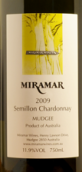 米拉瑪酒莊賽美蓉-霞多麗干白葡萄酒(Miramar Wines Semillon - Chardonnay, Mudgee, Australia)