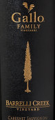 嘉露巴瑞尼莊園赤霞珠干紅葡萄酒(索諾馬縣)(Gallo of Sonoma Barrelli Creek Vineyard Cabernet Sauvignon, Sonoma County, USA)