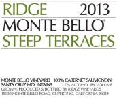 山脊酒莊蒙特貝洛梯田赤霞珠紅葡萄酒(Ridge Vineyards Monte Bello Steep Terraces Cabernet Sauvignon, Santa Cruz Mountains, USA)