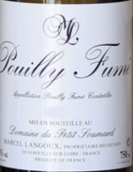 兰古庄园特酿普伊-富美干白葡萄酒(Domaine Langoux Cuvee Pouilly Fume, Loire, France)