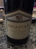 田園酒莊韋斯特利園西拉干紅葡萄酒(Arcadian Winery Westerly Vineyard Syrah, Lompoc, USA)