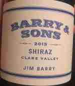 金百利酒莊百利父子設(shè)拉子紅葡萄酒(Jim Barry Barry & Sons Shiraz, Clare Valley, Australia)