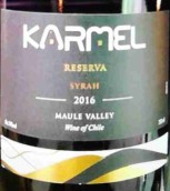 卡梅爾珍藏西拉干紅葡萄酒(Karmel Reserve Syrah, Maule Valley, Chile)