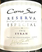 柯諾蘇特藏西拉紅葡萄酒(Cono Sur Reserva Especial Syrah, Colchagua Valley, Chile)