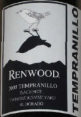 紅杉雙河園丹魄干紅葡萄酒(Renwood El Dorado Backside Twin Rivers Vineyard Tempranillo, California, USA)