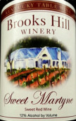 布魯克斯山馬汀尼甜紅葡萄酒(Brooks Hill Winery Sweet Martyne, Kentucky, USA)