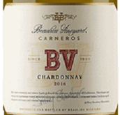 璞立酒莊卡內羅斯霞多麗白葡萄酒(Beaulieu Vineyard BV Carneros Chardonnay, Napa Valley, USA)