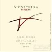 本齊格三園干紅葡萄酒(Benziger Family Winery Signaterra Three Blocks Red, Sonoma Valley, USA)