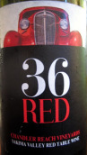 钱德勒河酒庄36干红葡萄酒(Chandler Reach Vineyards 36 Red, Yakima Valley, USA)