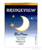 橋景藍(lán)月梅洛干紅葡萄酒(Bridgeview Vineyards Blue Moon Merlot, Oregon, USA)