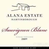 阿拉納酒莊長相思白葡萄酒(Alana Estate Sauvignon Blanc, Martinborough, New Zealand)