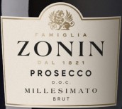 佐宁酒庄年份极干型普洛赛克起泡酒(Zonin Millesimato Brut Prosecco DOC, Veneto, Italy)