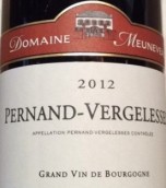 默恩沃克斯酒莊（佩爾南-韋熱萊斯村）紅葡萄酒(Domaine Meuneveaux Pernand-Vergelesses, Cote de Beaune, France)