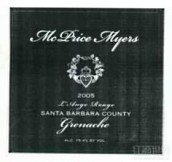 McPrice Myers L'Ange Rouge Grenache, Santa Barbara County, USA