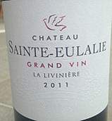 圣尤拉莉亞酒莊拉利維尼埃優(yōu)質(zhì)干紅葡萄酒(Chateau Sainte Eulalie La Liviniere Grand Vin, Languedoc-Roussillon, France)