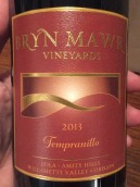 布林·茅爾丹魄干紅葡萄酒(Bryn Mawr Tempranillo, Willamette Valley, USA)