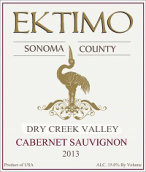 艾鷺酒莊干溪谷赤霞珠干紅葡萄酒(Ektimo Vineyards Cabernet Sauvignon, Dry Creek Valley, USA)