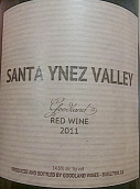 古蘭德酒莊圣伊內(nèi)斯山谷干紅葡萄酒(Goodland Wines Santa Ynez Valley Red, Santa Barbara County, USA)