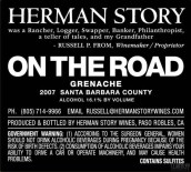 赫爾曼的故事在旅途中歌海娜干紅葡萄酒(Herman Story On The Road Grenache, Santa Barbara County, USA)