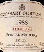 柯薩特戈登舍西亞爾白葡萄酒(Cossart Gordon Colheita Sercial, Madeira, Portugal)