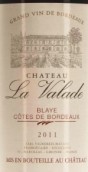 拉瓦拉德酒莊紅葡萄酒(Chateau la Valade, Blaye Cotes de Bordeaux, France)