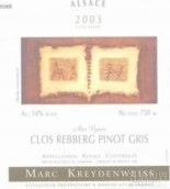 馬克雷登維斯灰皮諾干白葡萄酒(Marc Kreydenweiss Pinot Gris Clos Rebberg, Alsace, France)