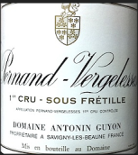 古永酒莊飛笛（佩爾南-韋熱萊斯一級園）白葡萄酒(Domaine Antonin Guyon Sous Fretille, Pernand-Vergelesses 1er Cru, France)