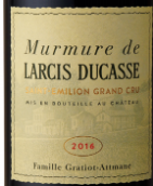 拉斯杜嘉酒莊私語干紅葡萄酒(Murmure de Larcis Ducasse, Saint-Emilion Grand Cru, France)