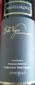 豪富酒莊貝拉魏格納赤霞珠干紅葡萄酒(Haselgrove Bella Vigna Cabernet Sauvignon, Coonawarra, Australia)