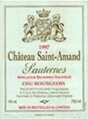 圣阿芒酒莊白葡萄酒(Chateau Saint-Amand, Sauternes, France)