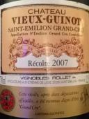 老吉諾酒莊紅葡萄酒(Chateau du Vieux-Guinot, Saint-Emilion Grand Cru, France)