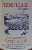 阿美利卡娜羅斯甜紅葡萄酒(Americana Vineyards Sweet Rosie, Finger Lakes, USA)