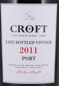 高樂福晚裝瓶年份波特酒(Croft Late Bottled Vintage Port, Douro, Portugal)