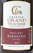 穿越酒莊雷司令半干白葡萄酒(Chateau Grand Traverse Semidry Riesling, Old Mission Peninsula, USA)