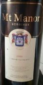 庄园山酒庄赤霞珠红葡萄酒(Mt Manor Cabernet Sauvignon, Bordeaux, France)