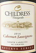 柴德里斯酒莊珍藏赤霞珠干紅葡萄酒(Childress Reserve Cabernet Sauvignon, Yadkin Valley, USA)