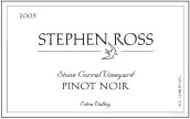 斯蒂芬羅斯石欄園黑皮諾紅葡萄酒(Stephen Ross Stone Corral Vineyard Pinot Noir, Edna Valley, USA)