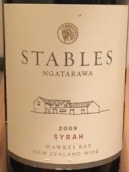 拉瓦斯泰博西拉紅葡萄酒(Ngatarawa Stables Syrah, Hawke's Bay, New Zealand)