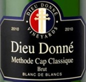 迪奧恫起泡酒(Dieu Donne Methode Cap Classique, Franschhoek Valley, South Africa)