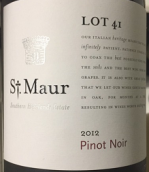 圣冒爾41區(qū)黑皮諾紅葡萄酒(St. Maur Wines Lot 41 Pinot Noir, Southern Highlands, Australia)