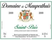 莫伯修斯酒莊（圣比利）干白葡萄酒(Domaine de Mauperthuis, Saint-Bris, France)