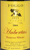 富哥酒莊胡貝圖斯珍藏設(shè)拉子紅葡萄酒(Foggo Hubertus Reserve Shiraz, McLaren Vale, Australia)