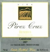 佩芮酒莊限量版珍藏佳美娜紅葡萄酒(Perez Cruz Limited Edition Carmenere Reserva, Maipo Valley, Chile)