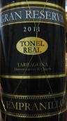 托內(nèi)爾真色特級珍藏丹魄干紅葡萄酒(Tonel Real Gran Reserva Tempranillo, Tarragona, Spain)