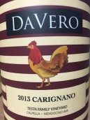 達(dá)唯洛酒莊塔司塔家族園佳麗釀干紅葡萄酒(DaVero Testa Family Vineyard Carignano, California, USA)