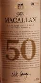 麥卡倫50年蘇格蘭單一麥芽威士忌(The Macallan 50 Years Old Single Malt Scotch Whisky, Highlands, UK)