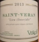 維爾戈酒莊圣韋朗一級(jí)園白葡萄酒(Verget Saint-Veran Lieu Inter Dit, Maconnais, France)