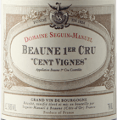 西格曼紐酒莊百藤（伯恩一級(jí)園）紅葡萄酒(Domaine Seguin-Manuel Les Cents Vignes, Beaune Premier Cru, France)