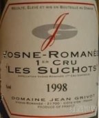 讓·格里沃舒碩（沃恩-羅曼尼一級園）干紅葡萄酒(Domaine Jean Grivot Premier Cru Les Suchots, Cote de Nuits, France)